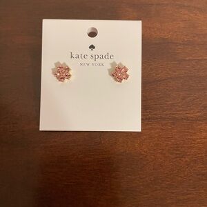 Kate Spade Sparkling Pink Floral Earrings